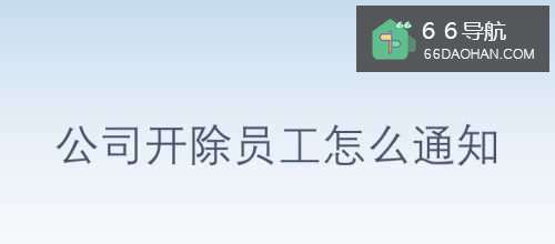 公司开除员工如何通知
